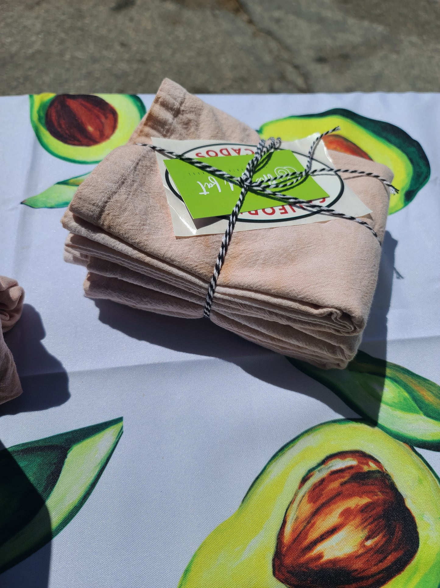 Avocado Pit Dyed Tea Towels- Pack of 3