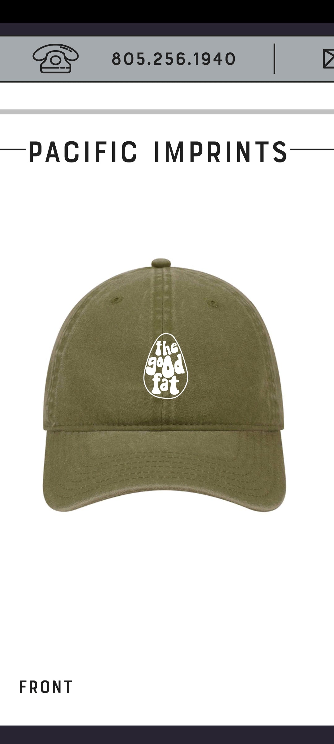 Green TGF dad hat