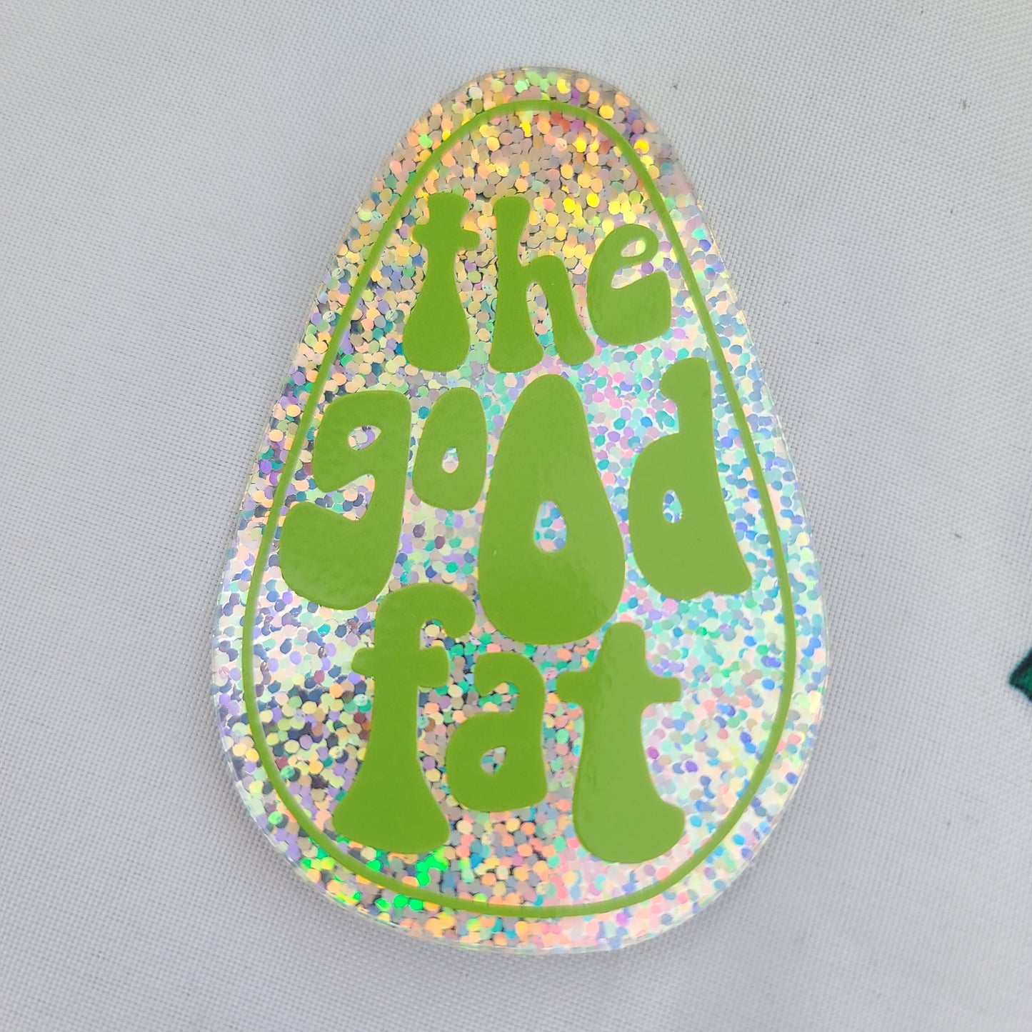 The Good Fat Logo Glitter Sticker