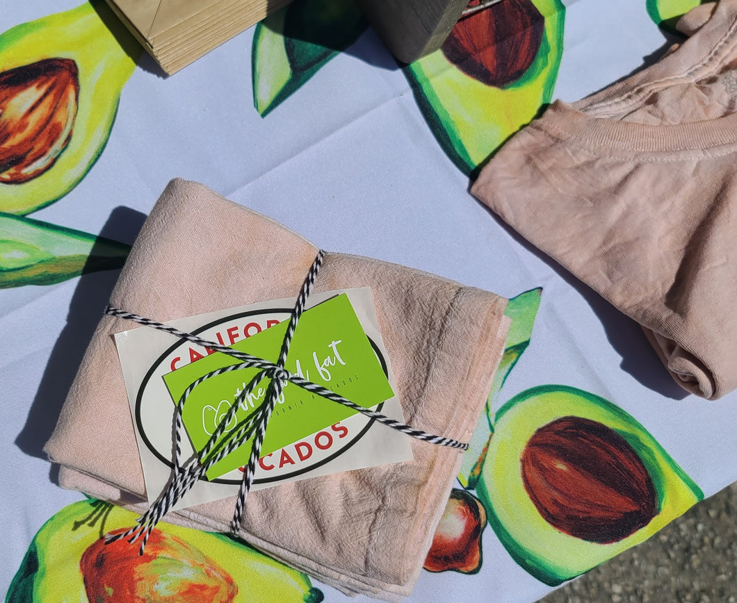 Avocado Pit Dyed Tea Towels- Pack of 3