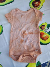Load image into Gallery viewer, Avocado pit tie-dye baby onsie
