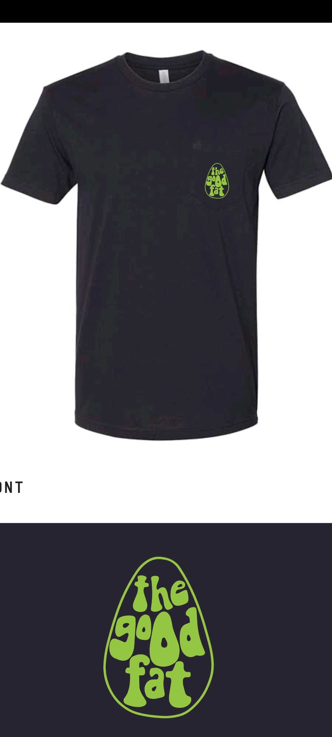 Black TGF pocket tee