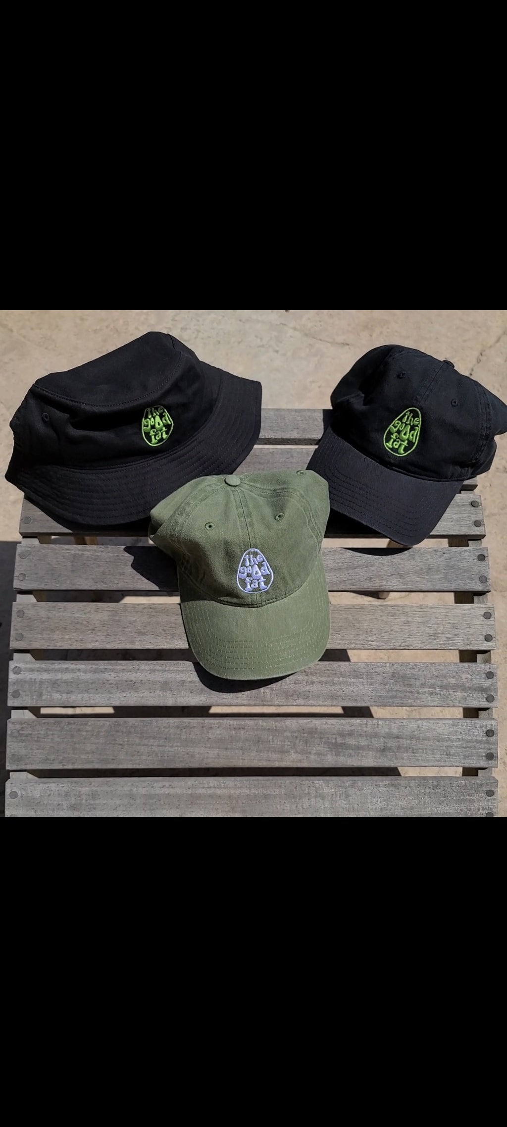 Black TGF dad hat