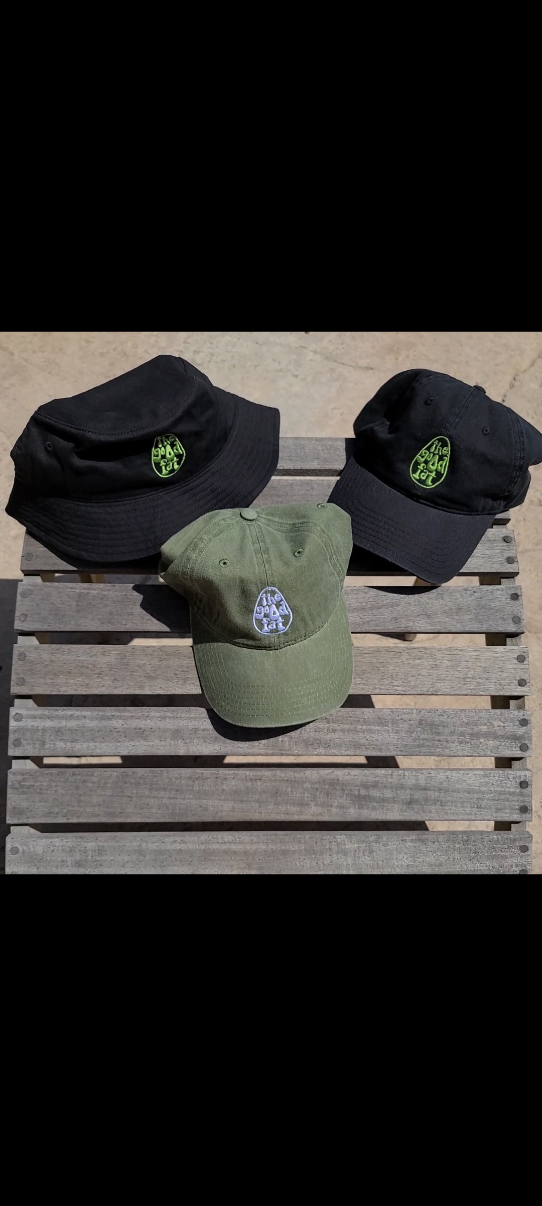 Black TGF dad hat